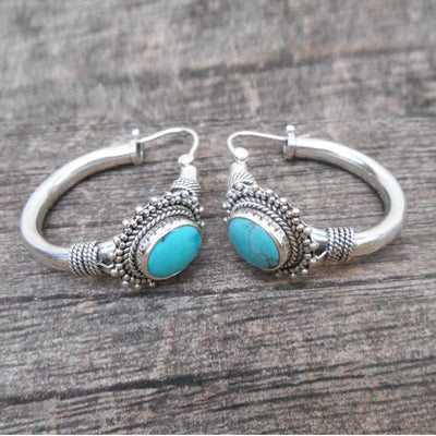 Chic| Retro Turquoise Earrings