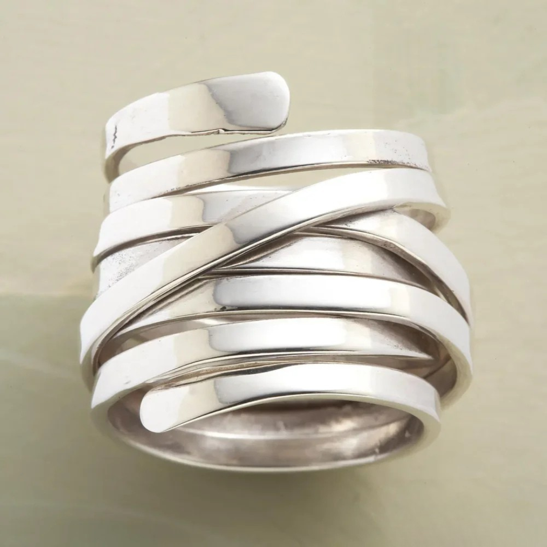 Apollo| Thick Silver Layer Ring