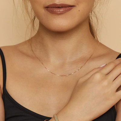 Bodega| Gold Box Necklace