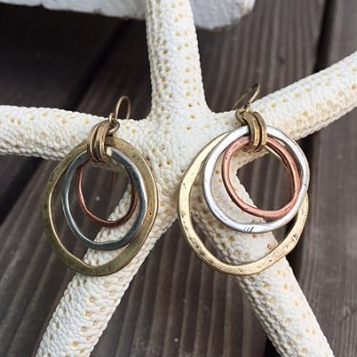 Aurora| Gold & Silver Vintage Earrings