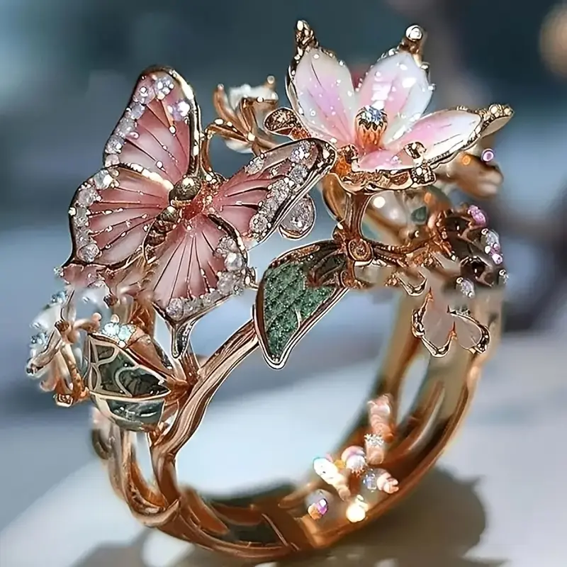 Croia | Butterfly Ring with Zirconia