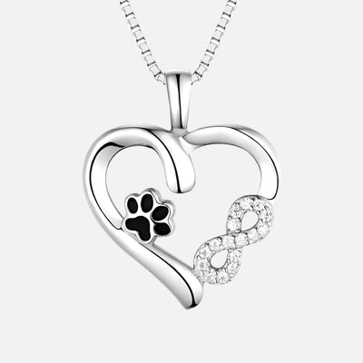 Althea| Paw, Heart & Infinity Necklace